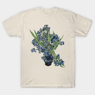 Van Gogh Iris and Starry Night Mash Up T-Shirt